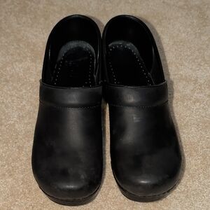 Dansko Glossy Black Clogs